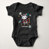 Niedliche Raumkatze Baby Strampler (Vorderseite)