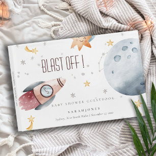 Niedliche Raumsonde Starry Planet Rocket Baby Dusc Gästebuch