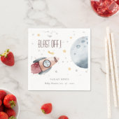 Niedliche Raumsonde Starry Planet Rocket Baby Dusc Serviette (Beispiel)