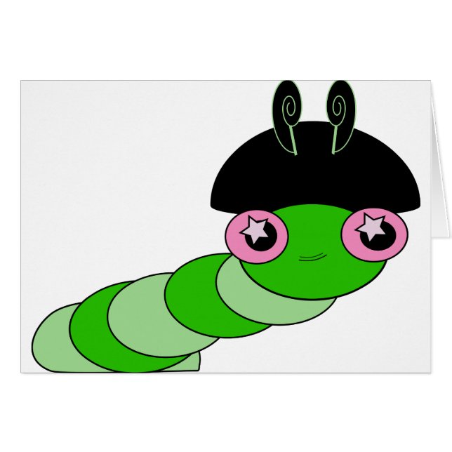Niedliche Raupe (Vorderseite (Horizontal))