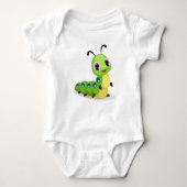 Niedliche Raupe Baby Bodysuit 2 Baby Strampler (Vorderseite)