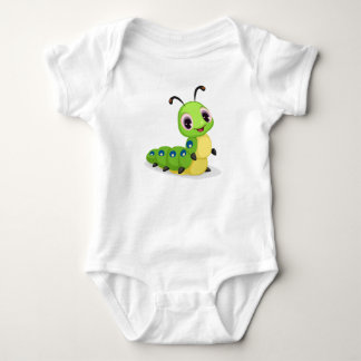 Niedliche Raupe Baby Bodysuit 2 Strampler
