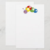 niedliche Raupe Briefpapier (Vorne/Hinten)