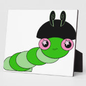 Niedliche Raupe Fotoplatte (Seite)