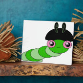 Niedliche Raupe Fotoplatte (Seite)