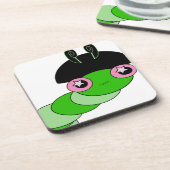 Niedliche Raupe Getränkeuntersetzer (Linke Seite)