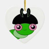 Niedliche Raupe Keramikornament (Vorne)