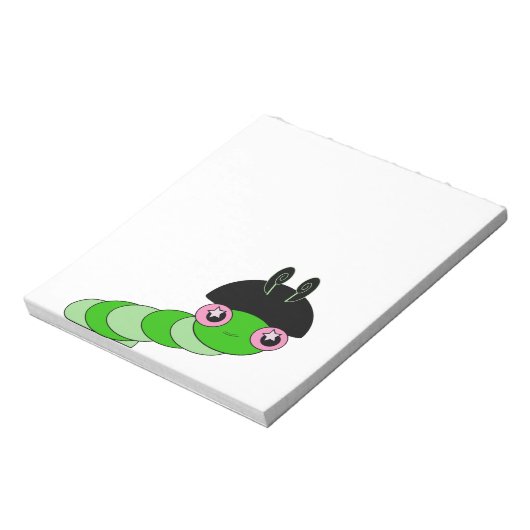 Niedliche Raupe Notizblock (Rotiert)