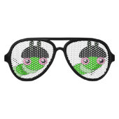 Niedliche Raupe Partybrille (Vorderseite)