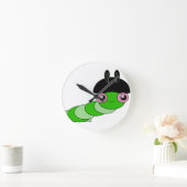 Niedliche Raupe Runde Wanduhr (Zuhause)