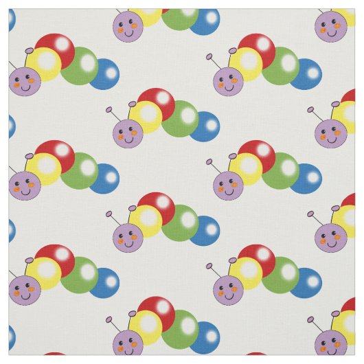 niedliche Raupe Stoff (Muster)
