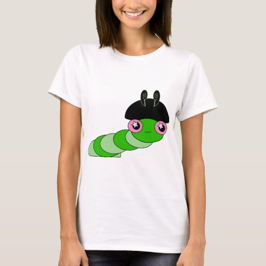 Niedliche Raupe T-Shirt (Vorderseite)