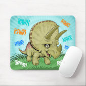 Niedliche RAWR-Triceratops Mousepad (Mit Mouse)