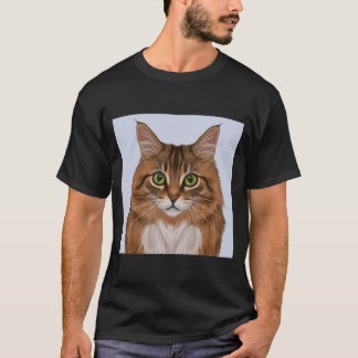 Niedliche realistische Tater Tot Cat T-Shirt