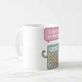 Niedliche Rechenleistung Kaffeetasse (Vorderseite Links)