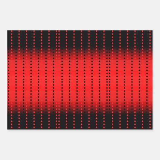 Niedliche Red & Black Ladybugs | Aquarellfarbene B Geschenkpapier Set (Vorderseite 2)