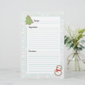 Niedliche Red & Blue Holiday Leckereien Design Rez (Stehend Vorderseite)