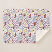 Niedliche Red Fox farbige Wildblumen Kinder Sherpadecke (Vorderseite (Horizontal))