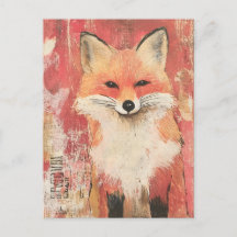 Niedliche Red Fox-Mischmedien