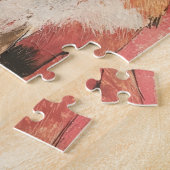 Niedliche Red Fox-Mischmedien Puzzle (Seite)