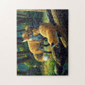 Niedliche Red Fox Pups Puzzle (Vertikal)