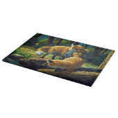 Niedliche Red Fox Pups Schneidebrett (Ecke)