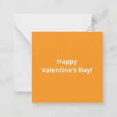 Niedliche Red Kids Slote Valentinstag Note Card Mitteilungskarte (Rückseite)