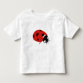 Niedliche Red Ladybug Illustration Kleinkind T-shirt (Vorderseite)
