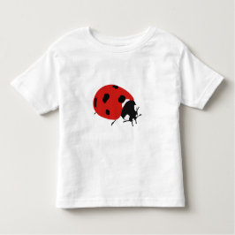 Niedliche Red Ladybug Illustration Kleinkind T-shirt