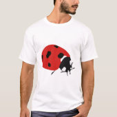 Niedliche Red Ladybug Illustration T-Shirt (Vorderseite)