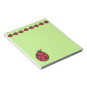 Niedliche Red Ladybugs Teacher's Notepad Geschenk Notizblock (angewinkelt)