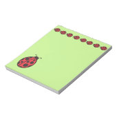 Niedliche Red Ladybugs Teacher's Notepad Geschenk Notizblock (Rotiert)
