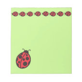 Niedliche Red Ladybugs Teacher's Notepad Geschenk Notizblock (Vorderseite)