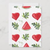 Niedliche Red Melon Heart Sweet Valentinstag Card (Rückseite)