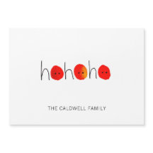 Niedliche Red Noses Ho Ho Weihnachtsgrüße