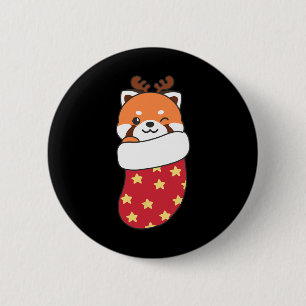 Niedliche Red Pandas zu Weihnachten Strümpfe für C Button