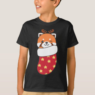 Niedliche Red Pandas zu Weihnachten Strümpfe für C T-Shirt