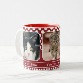 Niedliche Red Personalisiert Cat Foto Tasse (Vorderseite Links)