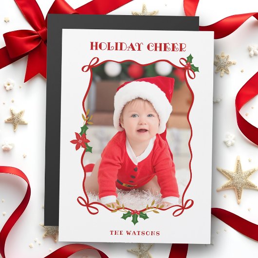 Niedliche Red Ribbons und Bows 1 Foto Magnetkarte