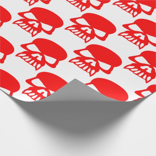 Niedliche Red Skulls Halloween-Geschenke Geschenkpapier (Ecke)