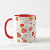 Niedliche Red Strawberry Pattern Tasse (Links)