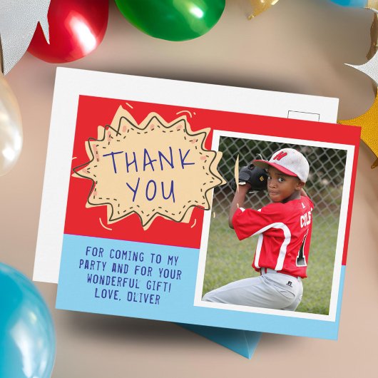 Niedliche Rede Cloud Geburtstag Danke Foto Postkarte