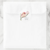 Niedliche Redpoll Bird-Aufkleber Runder Aufkleber (Tasche)