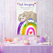 Niedliche Regenbogen Babydusche Fun Modern Boho Banner