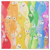 Niedliche Regenbogen Funny Face Blosters Stoff (Muster)