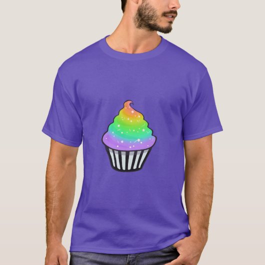 Niedliche Regenbogen-Kuchen-Strudel-Zuckerglasur T-Shirt (Vorderseite)