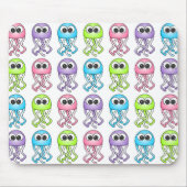 Niedliche Regenbogen-Quallen Mousepad (Vorne)