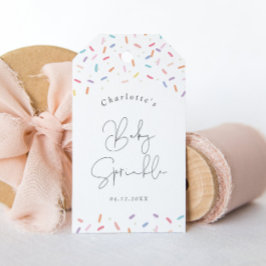 Niedliche Regenbogen Sprinkles Baby Sprinkle Dusch Geschenkanhänger