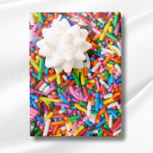 Niedliche Regenbogen-Sprinkles Candy Bakery Food P Geschenkpapier Set