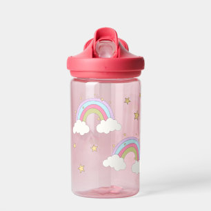 Niedliche Regenbogen-Stars Trinkflasche